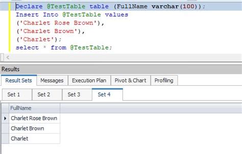 Get the First and Last Word from a String or Sentence in SQL