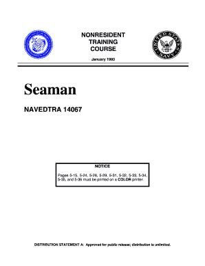 Get the free seaman navedtra 14067 answers form - pdfFiller