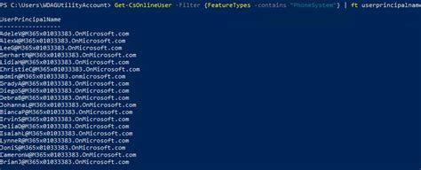 Get-CsOnlineUser -Filter - Microsoft Community