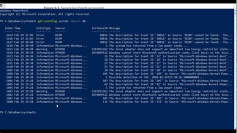 Get-EventLog - PowerShell - SS64.com