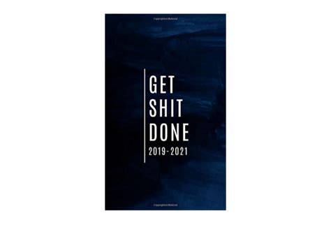 Read Online Get Shit Done Cute Cat Blank Cover For 20192021 Monthly Schedule Organizer 36 Months Calendar Agenda Planner With Holiday By Not A Book