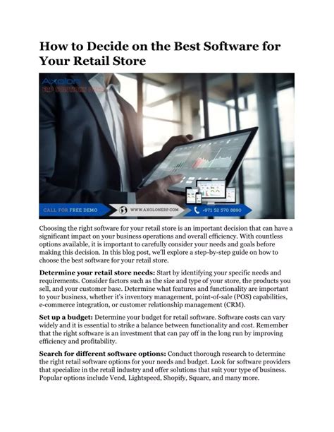 Getting Database Support for Your Retail Shop