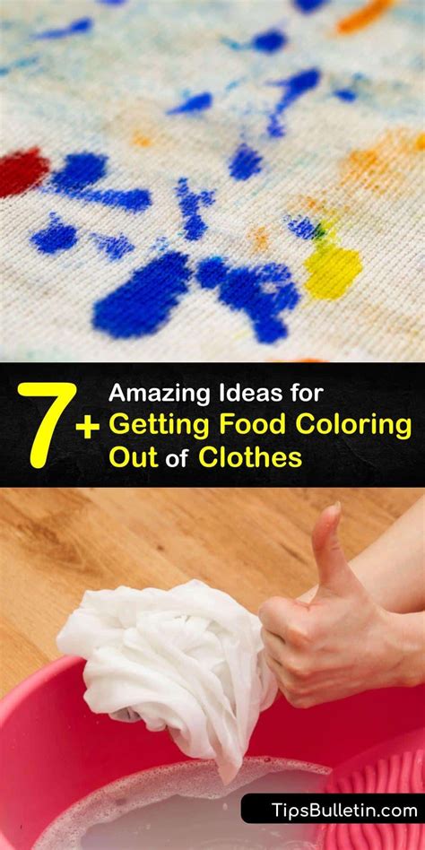Getting Food Coloring Out Of Clothes