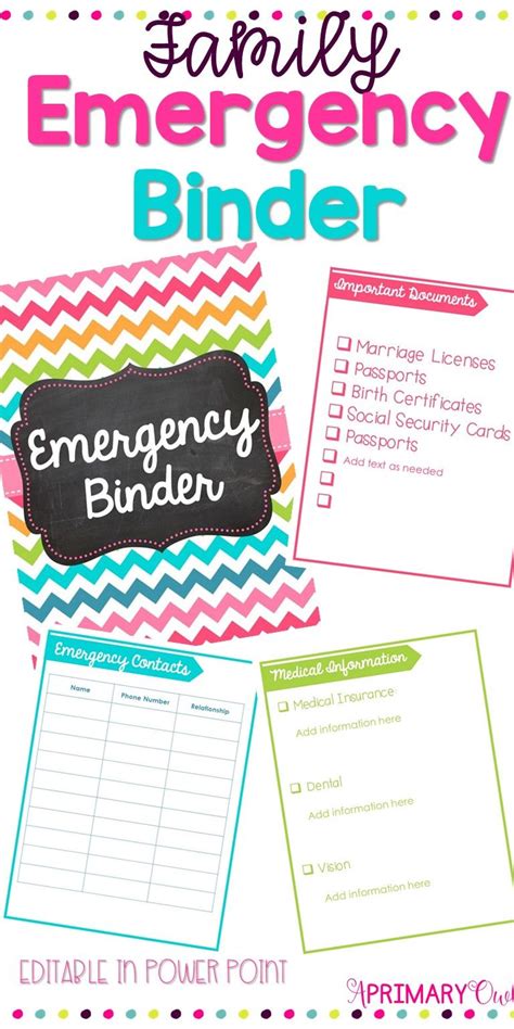 Getting Organized Emergency Binder! FREE Printables!!