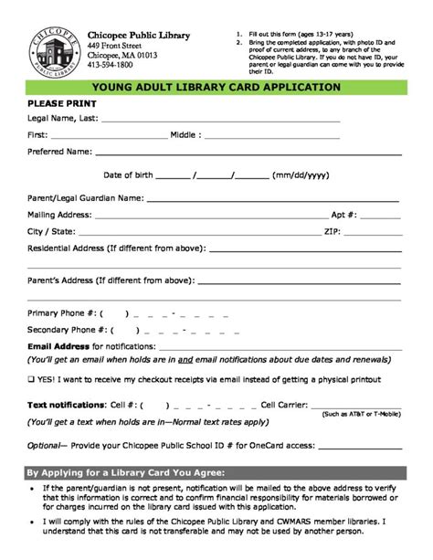 Getting a Library Card Chicopee Public Library