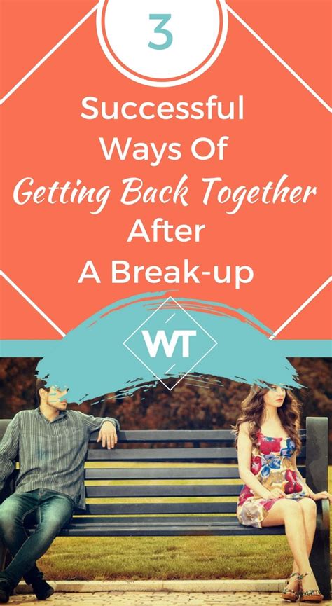 Getting back together after a breakup. In order to restore that meaning through reconnecting with people, however, you need to make it about more than just you and your past failed relationship. Yes, ... 