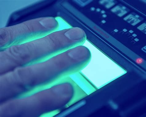 Getting fingerprints done.  PrintScan®, a First Advantage Company...