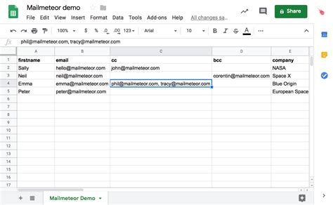 Getting started with Mail Merge in Gmail using Google Sheets