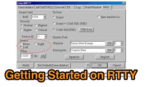 Getting started with rtty.  To explain: If someone has decided to cut some trees down, they may ...