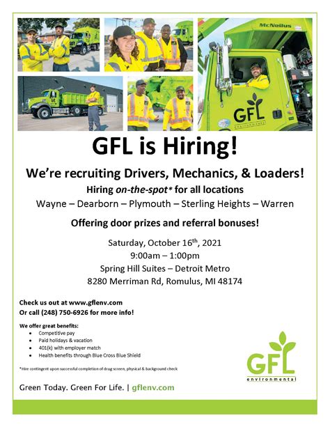 GFL Environmental is an equal opportunity employer and encourages w
