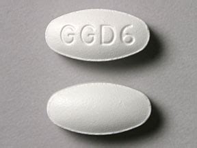 white oval Pill with imprint ggd6 tablet, film coated for treatment of Chlamydia Infections, Endocarditis, Bacterial, Haemophilus Infections, Hypersensitivity, Liver Diseases, Mycobacterium Infections, Nontuberculous, Otitis Media, Pneumonia, Mycoplasma, Skin Diseases, Infectious, Staphylococcal Infections, Streptococcal Infections, Tonsillitis, …. 