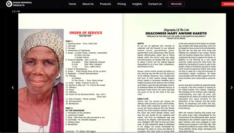 Ghana obituary template.  View All Obituaries How It Works 1 Create a ...