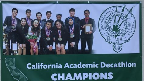 Ghchs. The team from Granada Hills Charter High School won the 2022 United State Academic Decathlon. It was the school’s ninth, a national record, win. The theme for 2022 was “Water: A Most Essential ... 