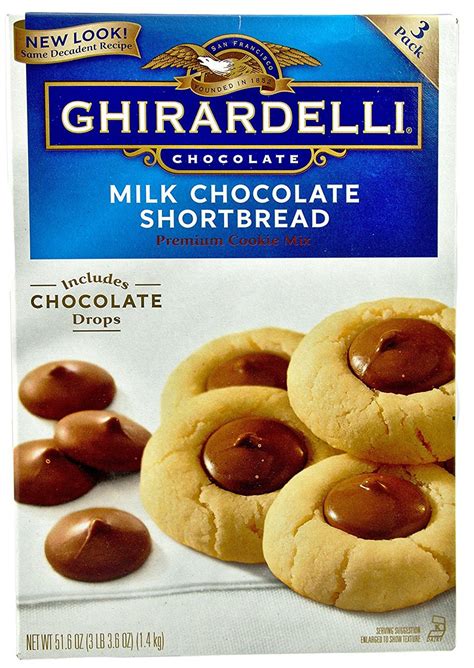 Ghirardelli milk chocolate shortbread cookie mix. Step One: Pre-heat oven to 350°F/180C. Step Two: Line a large cookie sheet with parchment paper and set it aside. Step Three: Using a large bowl and a hand mixer, mix cream cheese and melted butter until smooth. Step Four: Add the egg to the cream cheese mixture and continue mixing on medium speed until blended. 