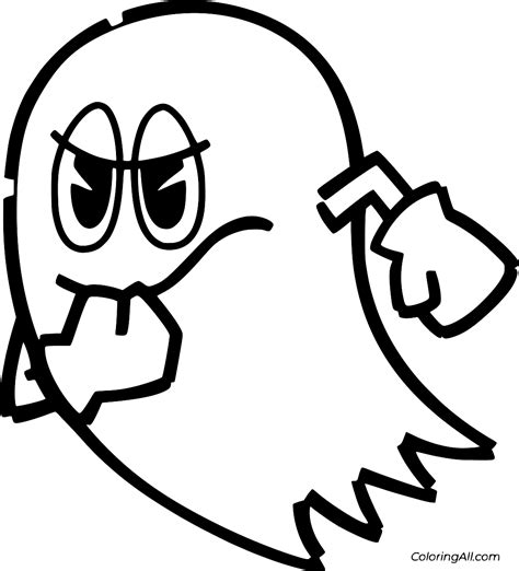 Ghost Coloring Pages ColoringAll