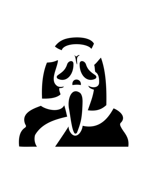 Ghost Face Stencil Printable