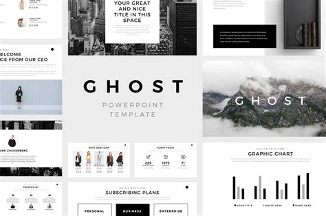 Ghost Minimal Powerpoint Template On Behance