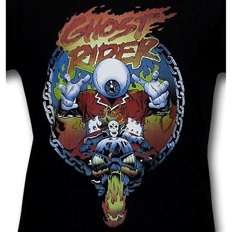 Ghost Rider Orb of Evil 30 Single T-Shirt - SuperHeroStuff.com