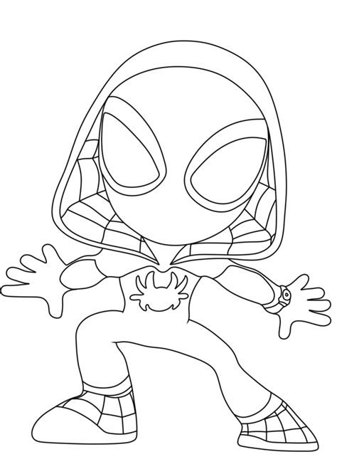 Ghost Spider Coloring Shee