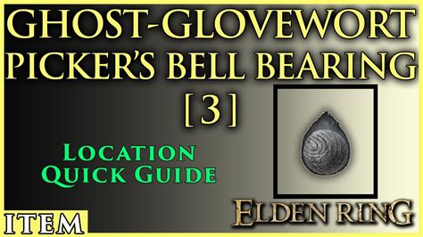 Ghost glovewort 3 bell bearing. Sep 16, 2022 · Glovewort Picker's Bell Bearing [2] can be offered to the Twin Maiden Husks to gain access to new shop items. Key Items in Elden Ring include a wide variety of items found in specific locations or are given by a related NPCs which are used to unlock areas, quests, and to further progress the game's story. The bell bearing of a forager who once ... 