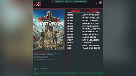 Ghost recon wildlands trainer steampunks.  All hotkeys can be changed on the trainer.  ...