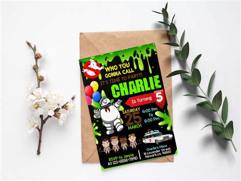 Ghostbusters Invitations