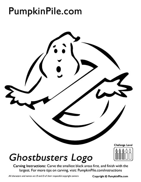Ghostbusters Pumpkin Carving Templates