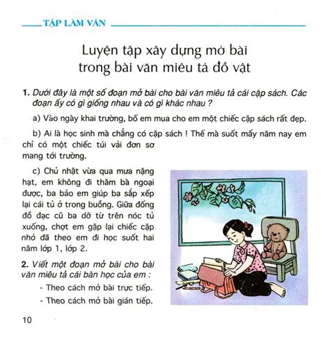 Giải bài Tập làm văn: Luyện tập xây dựng mở bài, kết bài trong …