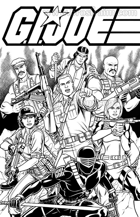 Gi Joe Coloring Shee