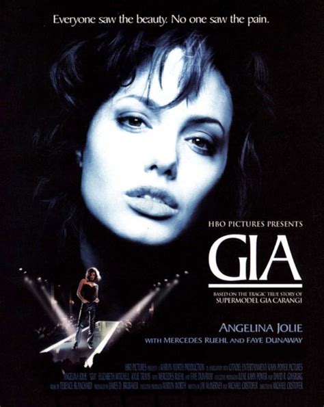 Gia carangi movie. Dec 2, 2019 · But attempts have been made. The 1998 HBO film Gia, starring Angelina Jolie, helped bring the real Gia Carangi's story to light. Jolie's performance won her a Golden Globe, ... 