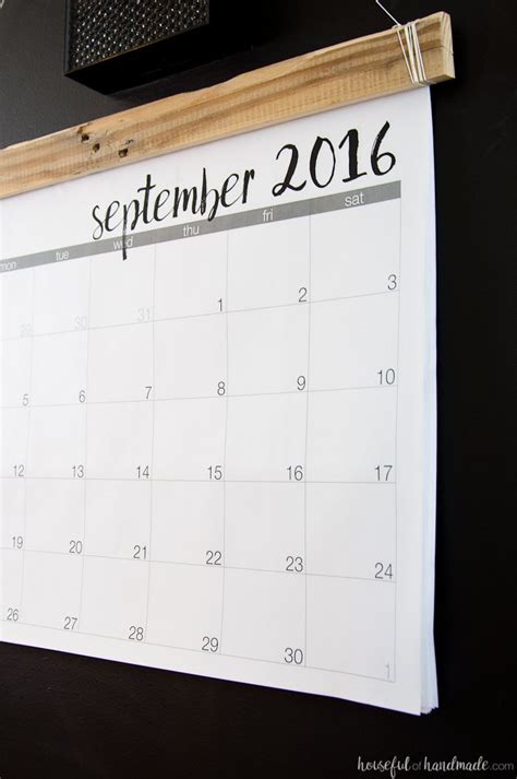 Giant Calendar Paper