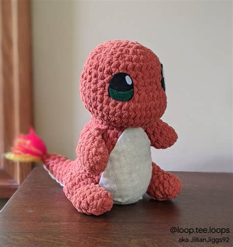 Giant Charmander Crochet Pattern LoopTeeLoops