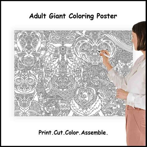 Giant Coloring Pages For Adults