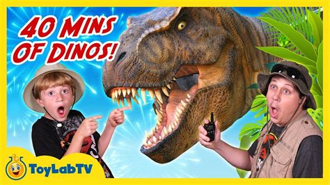 Giant Dinosaur Adventures! 40 Minutes of Dinosaurs with …