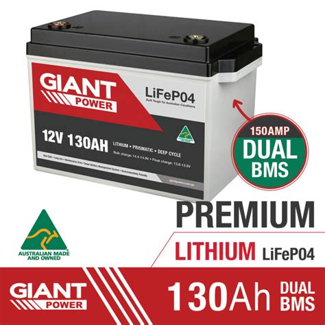 Giant Power 130AH 12V Lithium Battery Solar Storage System ...