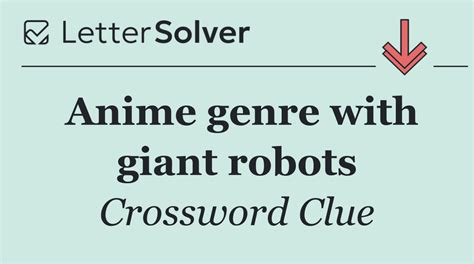 Giant Robots In Anime Crossword