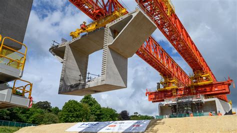 Giant bridge building machine. .  ...