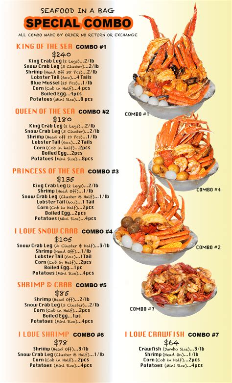 Menu Menu. Our Spectacular Buffet; Crab Coupons; crab-merch. Gift Certificates; ... Restaurant Row, Myrtle Beach, SC 29572 843.449.1097 | Contact Us. HOURS OF OPERATION: September 6 - May 31 • open 3:30pm June 1 - September 5 • open 2:00pm ©2023 Giant Crab Seafood – Myrtle Beach, SC .... 
