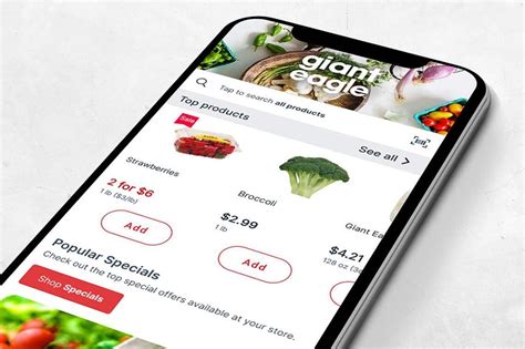 Giant Food has a mobile app available for both iOS and A