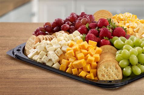 Our Brand Fruit Platter Large Fresh Serves 20-28 (Avail. 11am - 7pm) 33 oz pkg . Ahold Wedge Icon Our Brand Fresh Fruit Platter with Cream Cheese Dip Small ... .