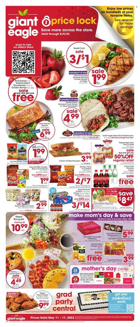 Giant Eagle Ad 05/09/24 - 05/15/24 Click and scroll down