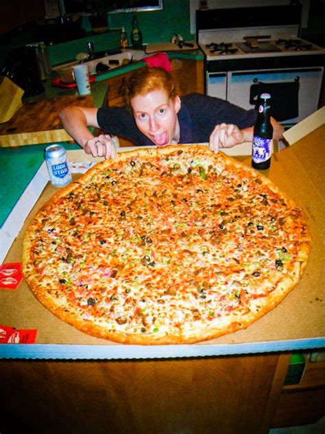 Giant pizza near me. That is, unless you live in Burleson, Texas, and pay a visit to Moontower Pizza Bar, home of the record-breaking world's largest pizza in 2018. Known as " The Bus ," this beastly-sized pizza is made from 5 pounds of sauce, 10 pounds of mozzarella cheese, and over 22 pounds of made-from-scratch dough. … 
