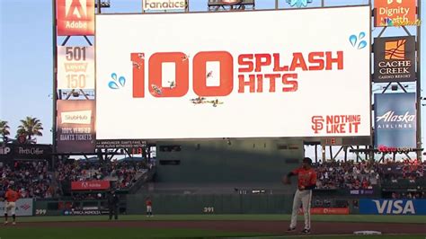 Giants player makes history with 100th Splash Hit at Oracle Park