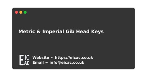 Gib Head Keys EICAC