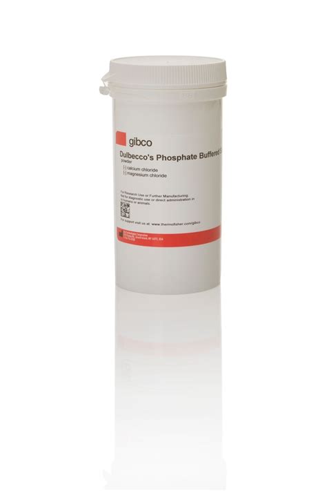 Gibco dpbs powder. Gibco™ DPBS (10X), no calcium, no magnesium. Dulbecco's phosphate-buffered saline (DPBS) is a balanced salt solution used for a variety of cell culture applications, such as washing cells before dissociation, transporting cells or tissue samples, diluting cells for counting, and preparing reagents. Supplier: Gibco™ 14200075. 