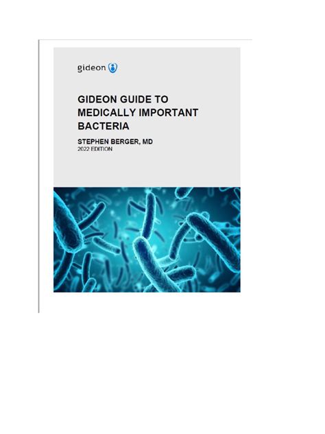 Gideon guide to medically important bacteria by gideon informatics inc. - Numerical analysis 6th solutions manual burden.