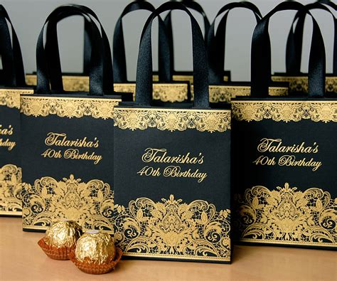 Gift Bags Black and Gold - Etsy