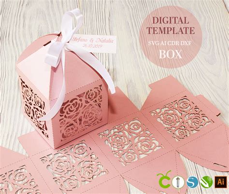Gift Box Svg Template