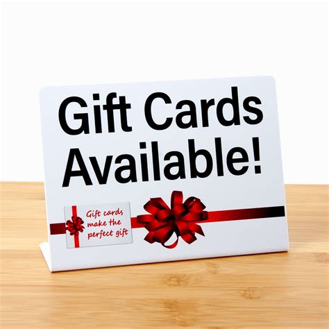 Gift Card Sign