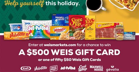 Gift Cards Available At Weis Markets